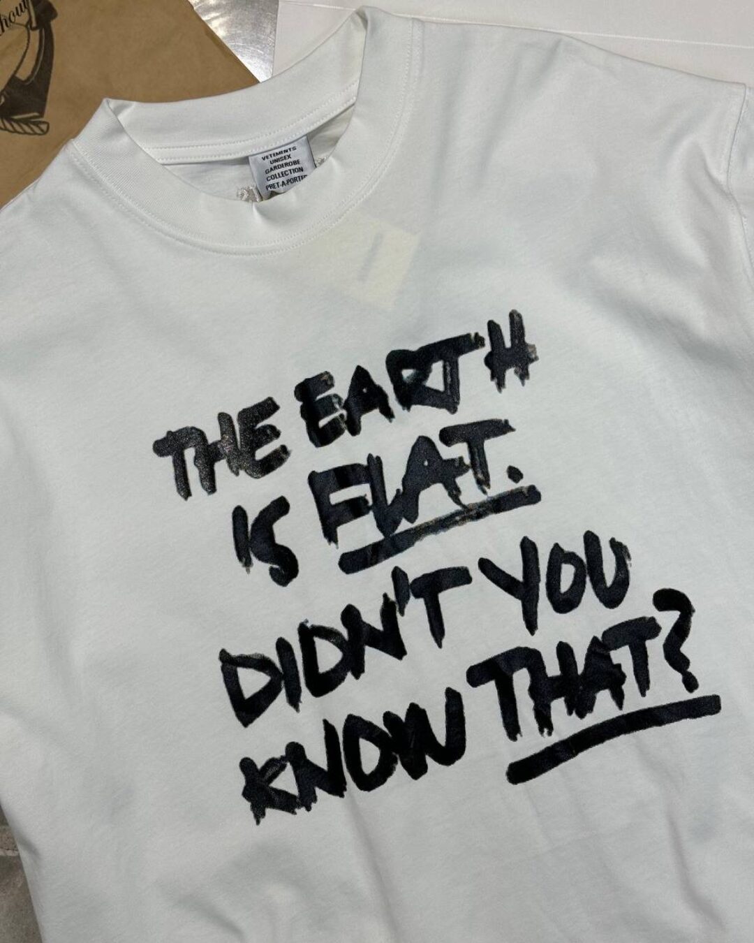 Футболка Vetements Flat Earth — фото 9
