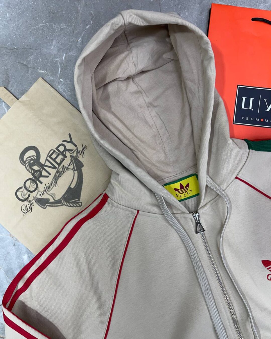 Zip-Худи Gucci x Adidas — фото 3