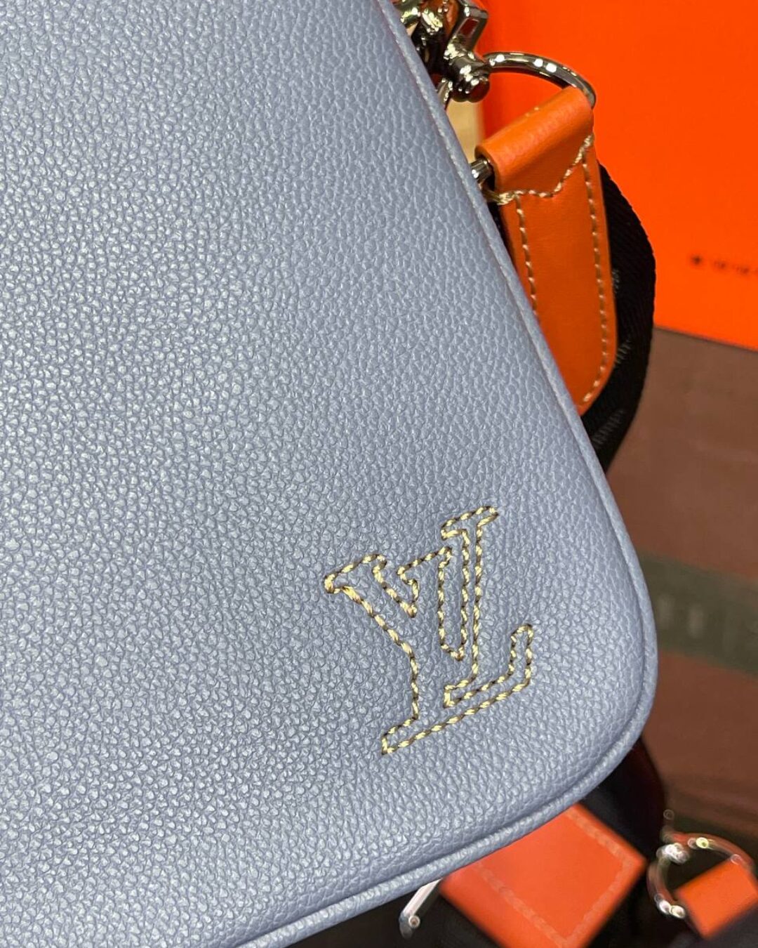 Сумка Louis Vuitton Trio messenger bag blue