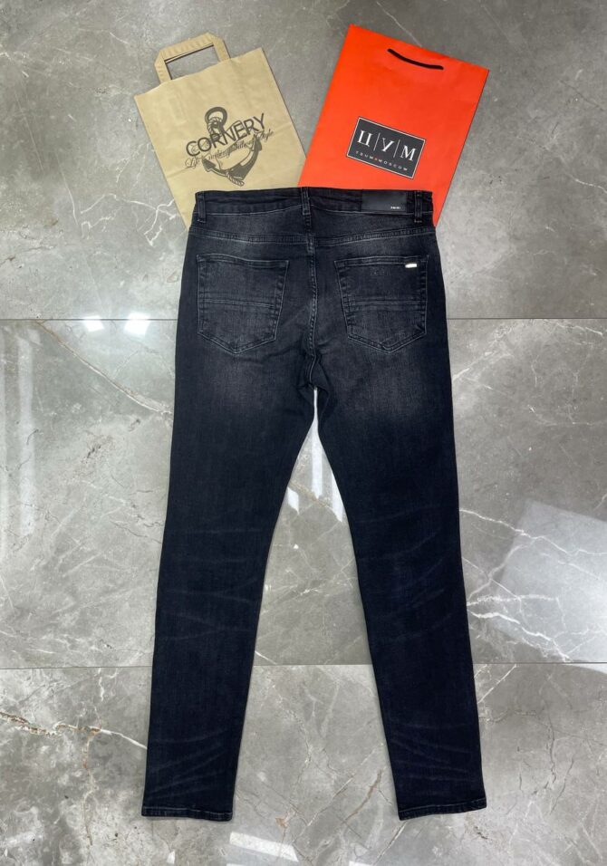 Джинсы Amiri Leather Thrasher