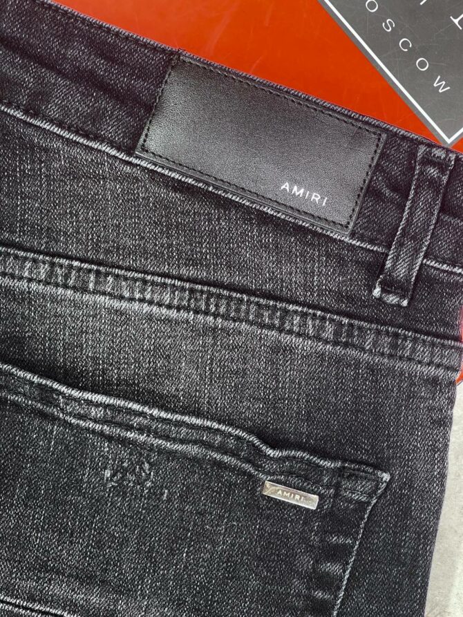 Джинсы Amiri Leather Thrasher