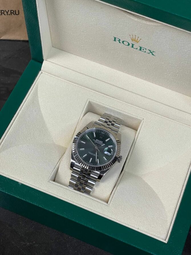 Часы Rolex DateJust Green Dial