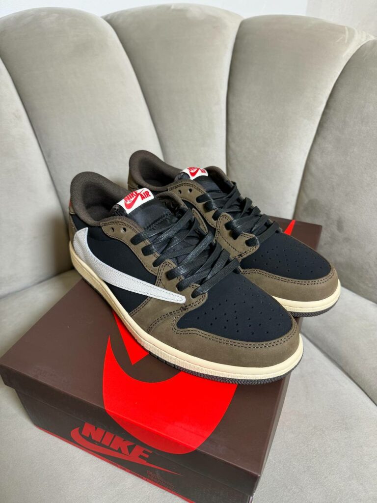 Кеды Travis Scott x Air Jordan 1 Low Mocha S