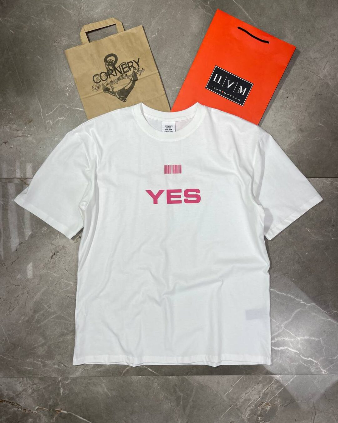 Футболка Vetements Yes Or No — фото 3