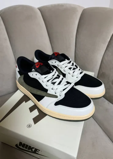 Кеды Travis Scott X Air Jordan 1 Retro Low OG Olive