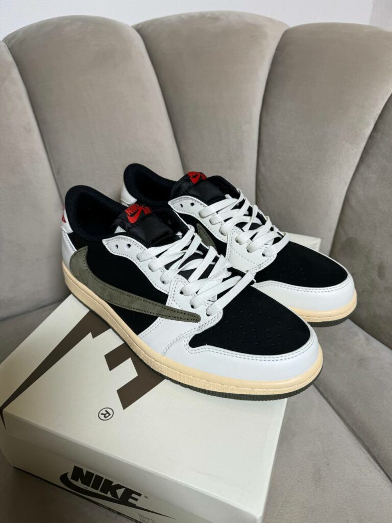 Кеды Travis Scott X Air Jordan 1 Retro Low OG Olive
