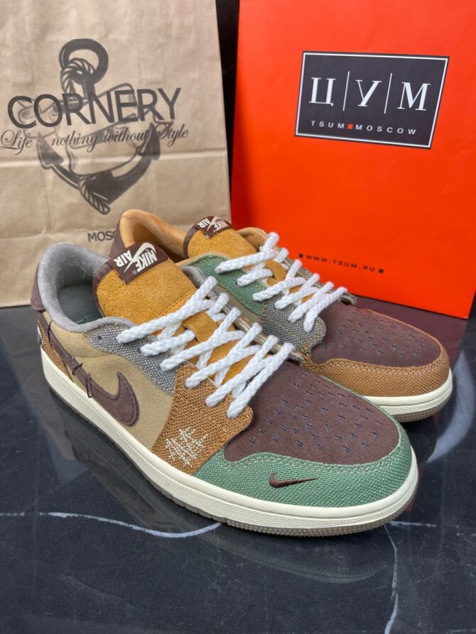 Кеды Nike Zion Williamson X Air Jordan 1 Retro Low OG Voodoo