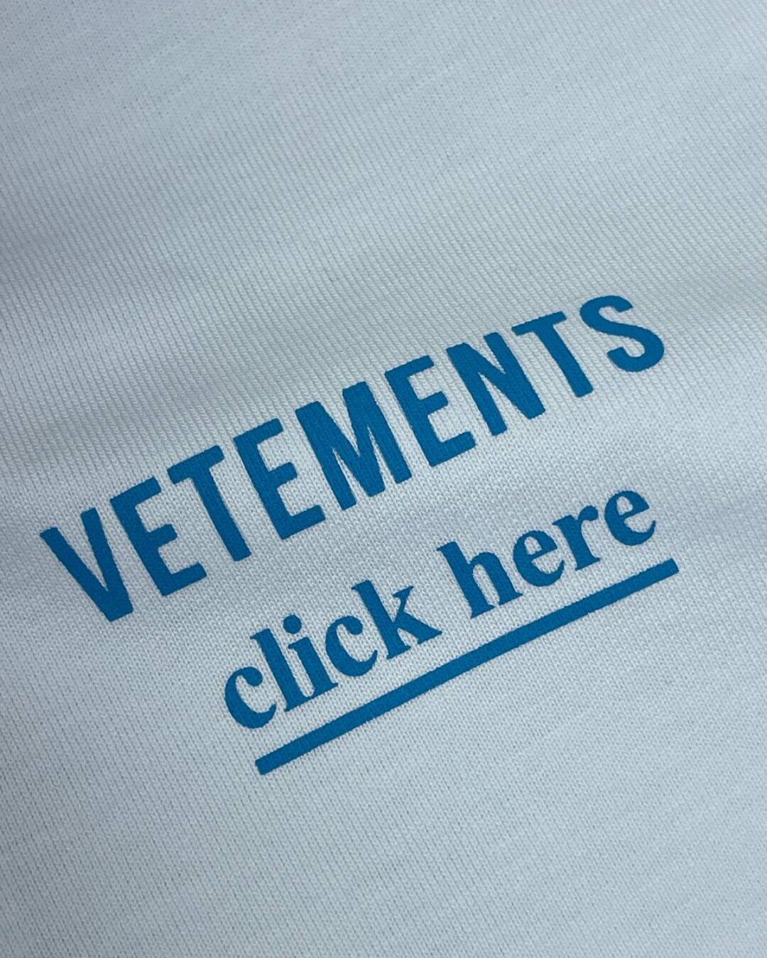 Футболка Vetements Click Here — фото 4