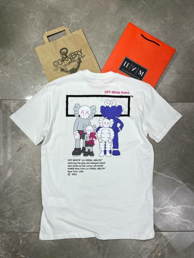 Футболка Off White x Kaws