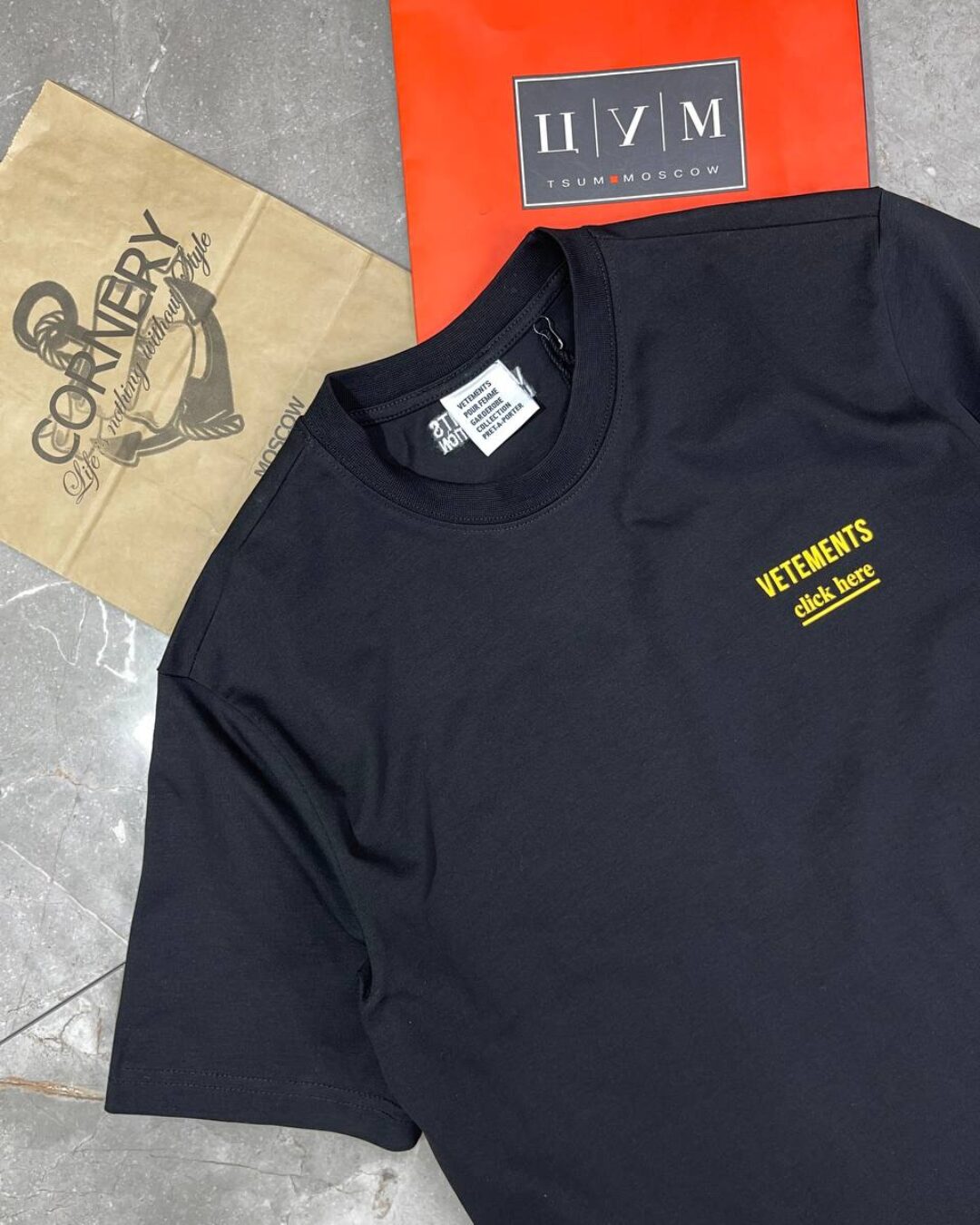 Футболка Vetements Click Here — фото 3