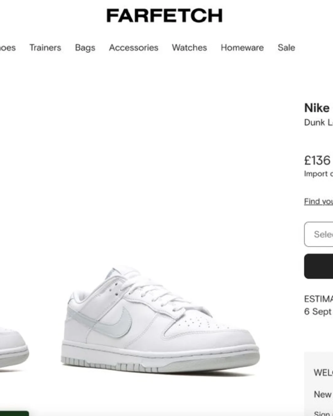 Кеды Nike Dunk Low Triple White — фото 10