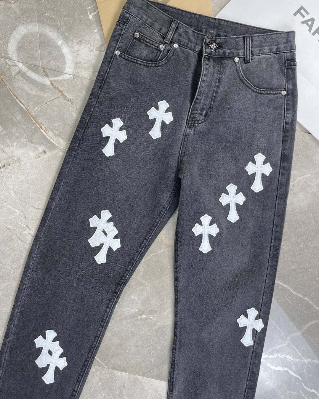 Джинсы Chrome Hearts — фото 6