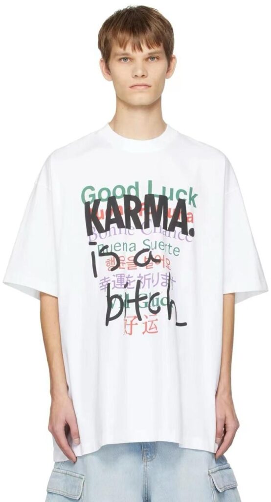 Футболка Vetements Karma