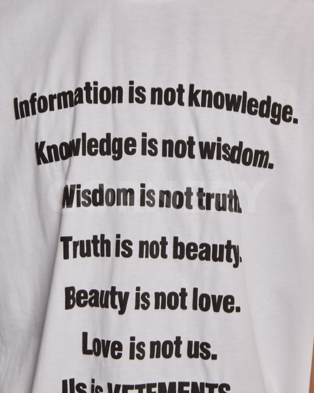 Футболка Vetements Knowledge — фото 10