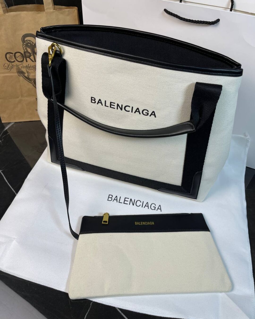 Сумка Balenciaga Navy Cabas XS