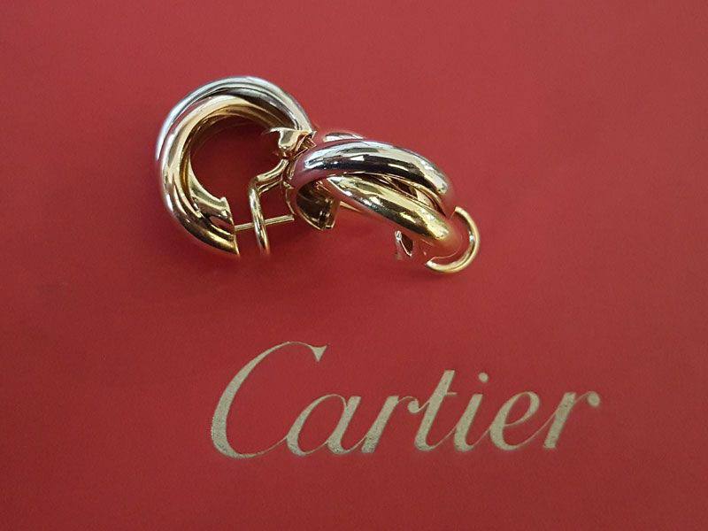 Серьги Cartier Trinity