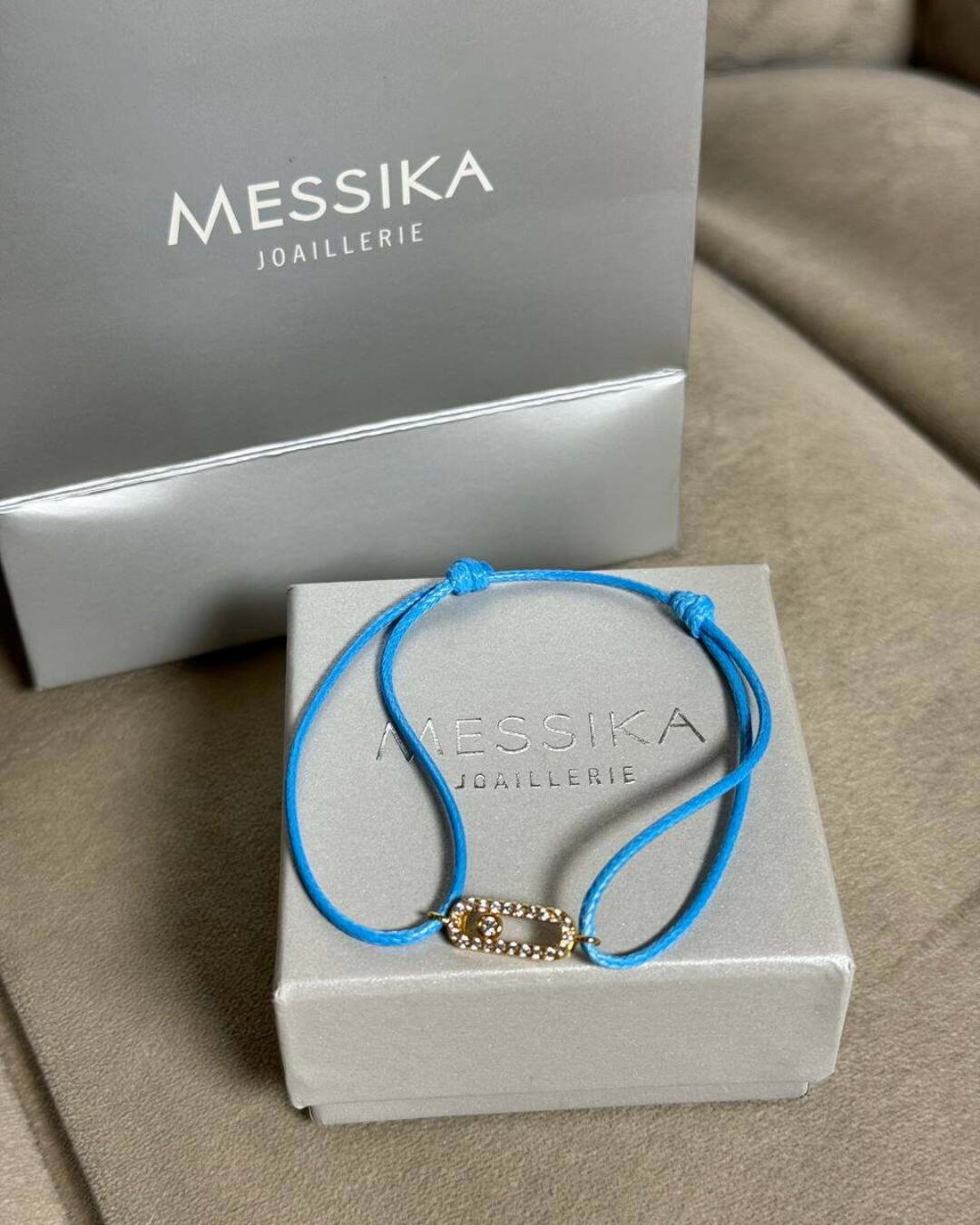 Браслет Messika Gold/Light Blue