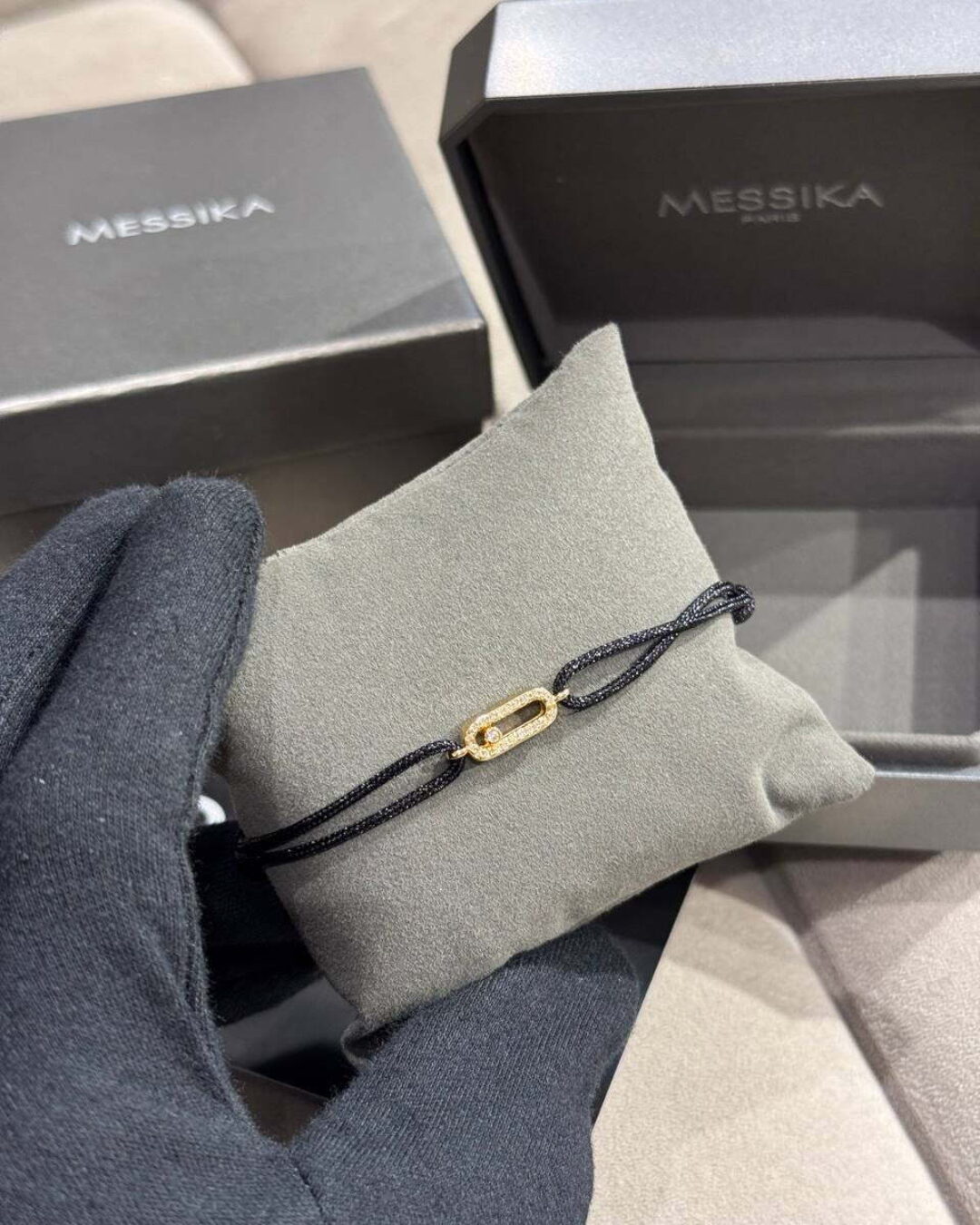 Браслет Messika Gold/Black