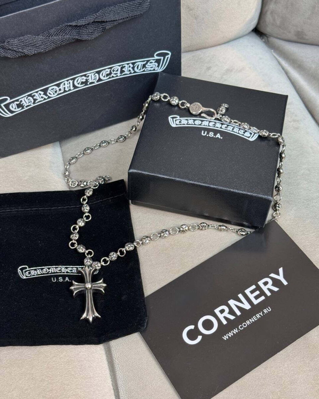 Колье Chrome Hearts