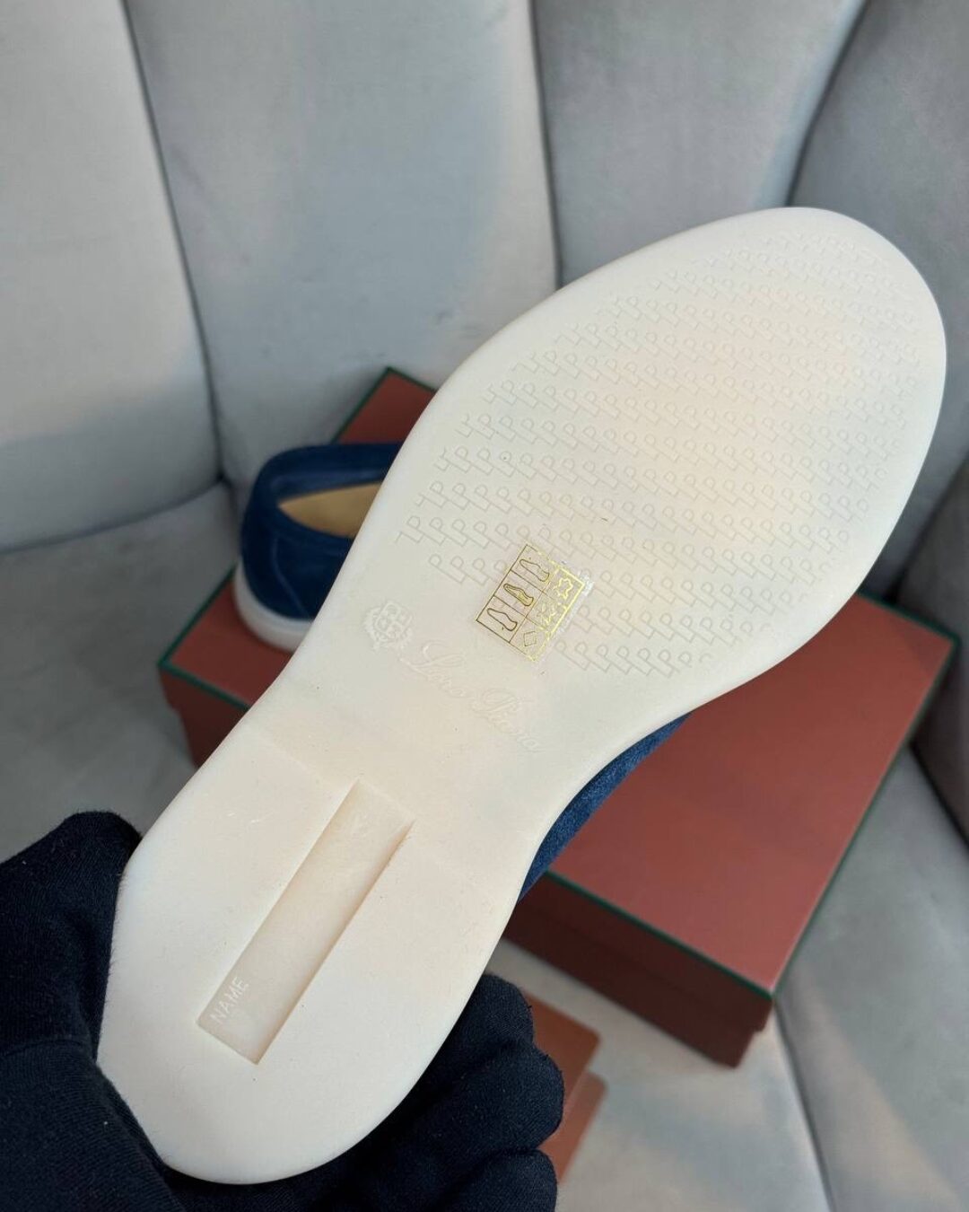 Лоферы Loro Piana Blue