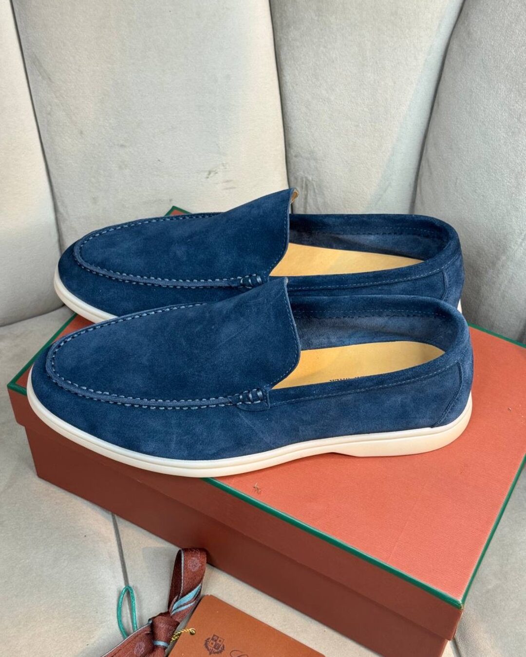 Лоферы Loro Piana Blue