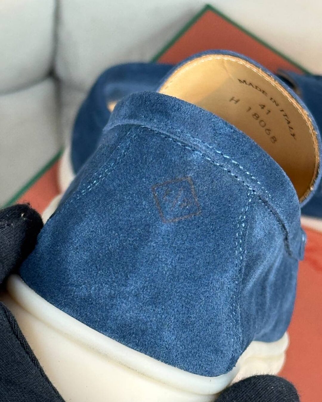 Лоферы Loro Piana Blue