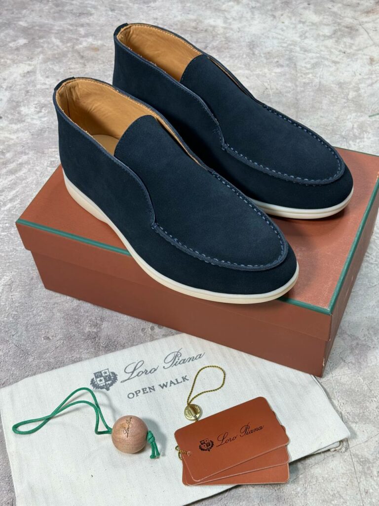 Лоферы Loro Piana Racing Blue