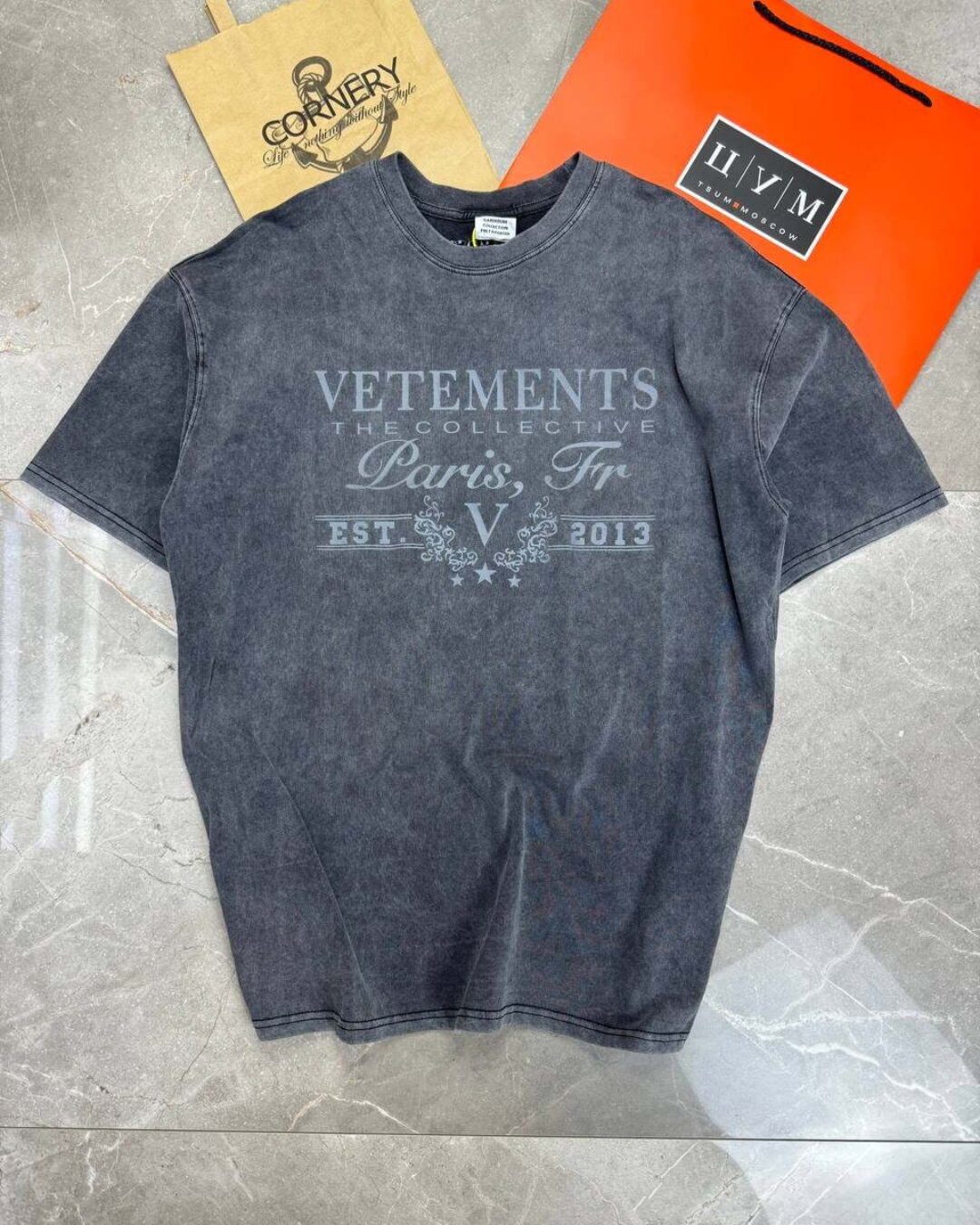 Футболка Vetements Logo Paris
