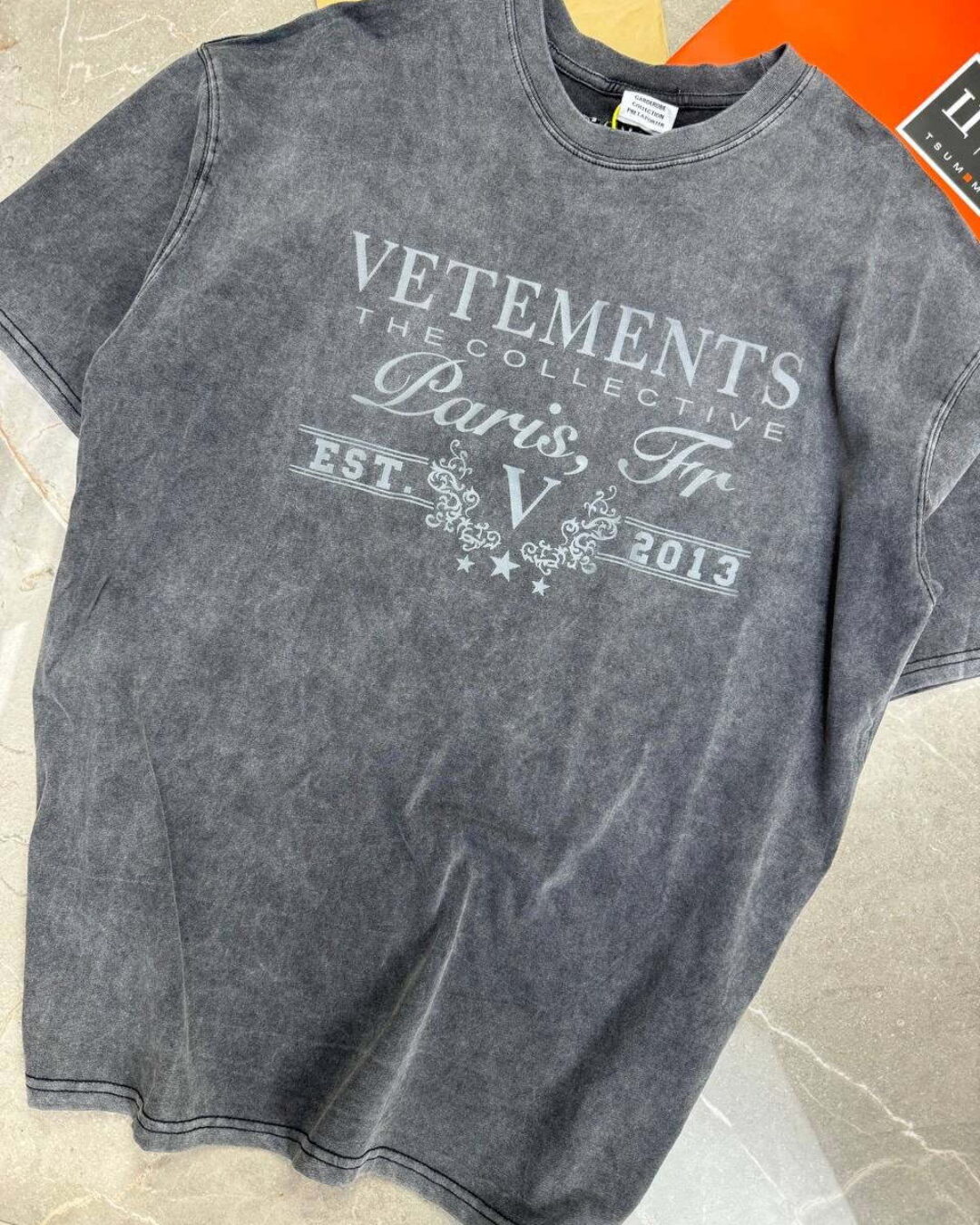Футболка Vetements Logo Paris — фото 5