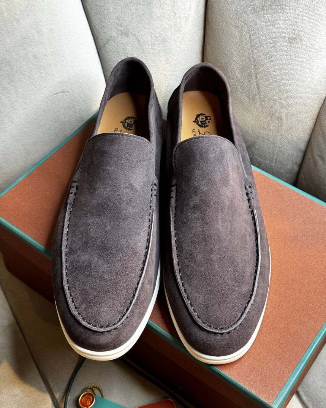 Лоферы Loro Piana Chocolate