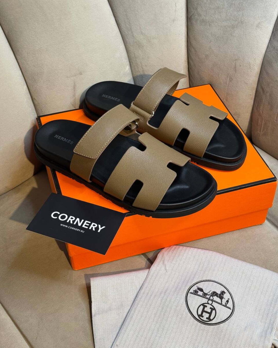 Тапки Hermes