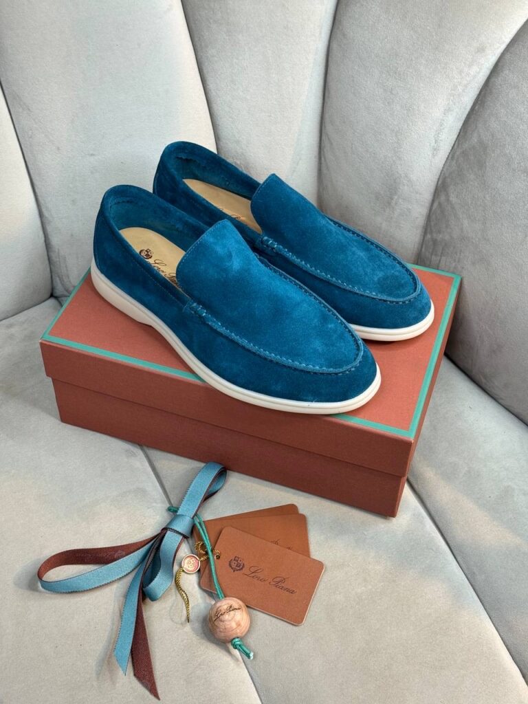 Лоферы Loro Piana Malachite Blue