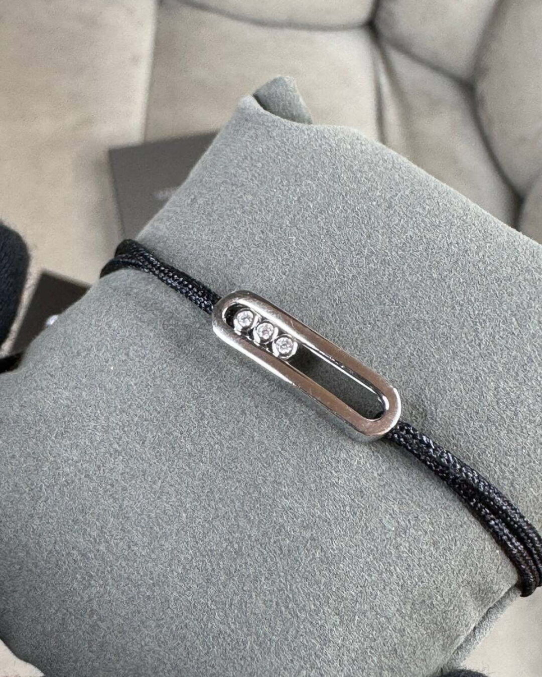 Браслет Messika Silver/Black