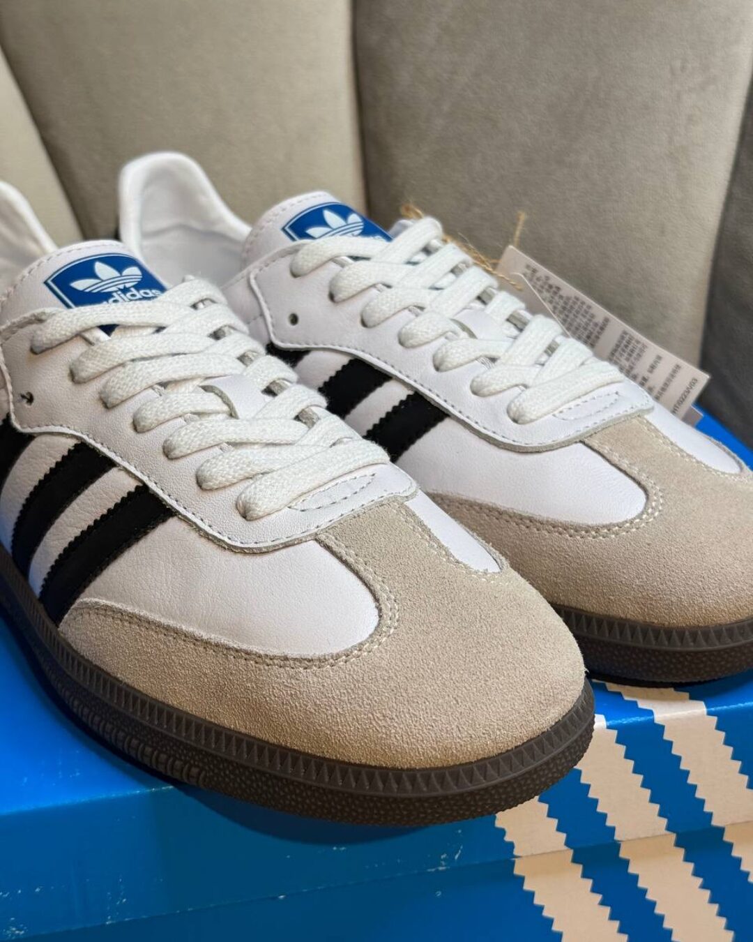 Кроссовки Adidas Samba OG White Black Gum