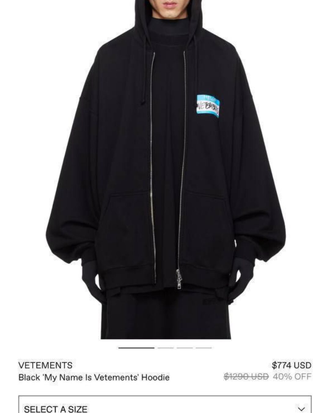 Zip-Худи Vetements