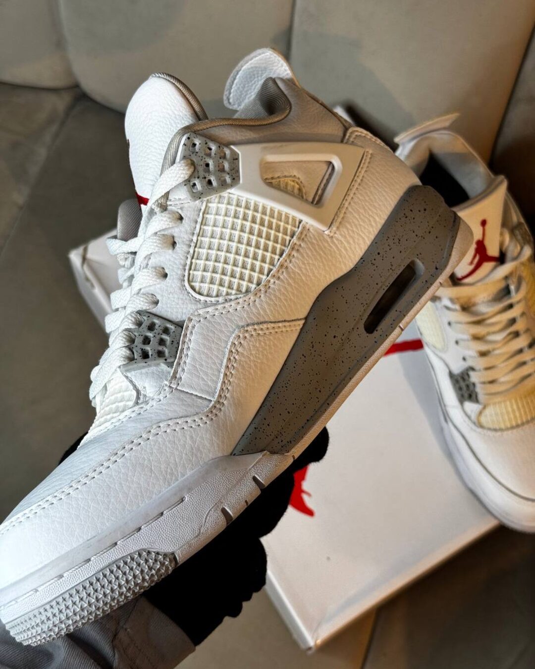Кроссовки Jordan 4 Retro White Oreo