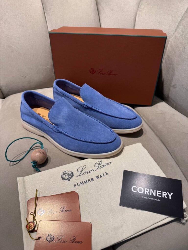 Лоферы Loro Piana Sky Blue