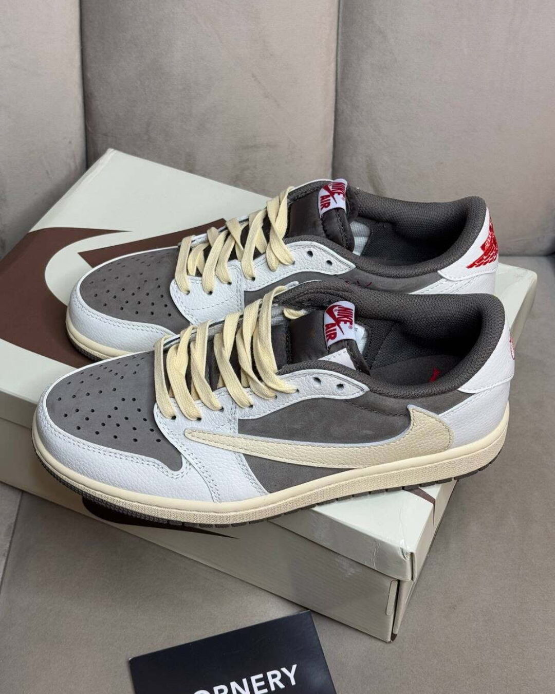 Кеды Travis Scott x Air Jordan 1 Low OG Reverse Mocha S