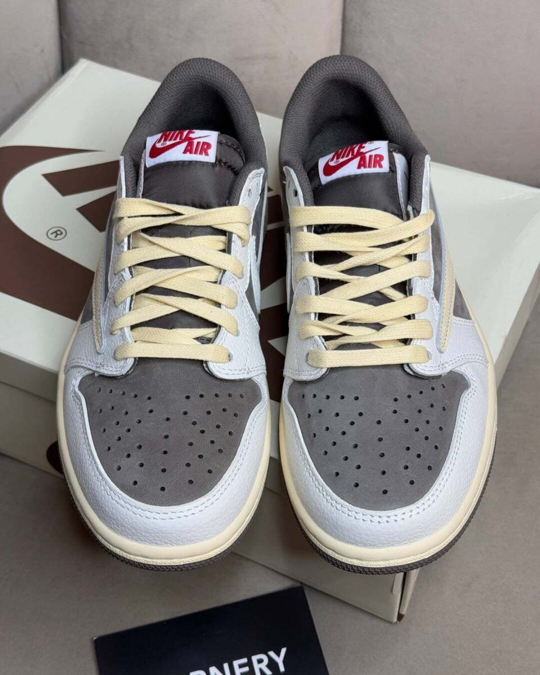 Кеды Travis Scott x Air Jordan 1 Low OG Reverse Mocha S