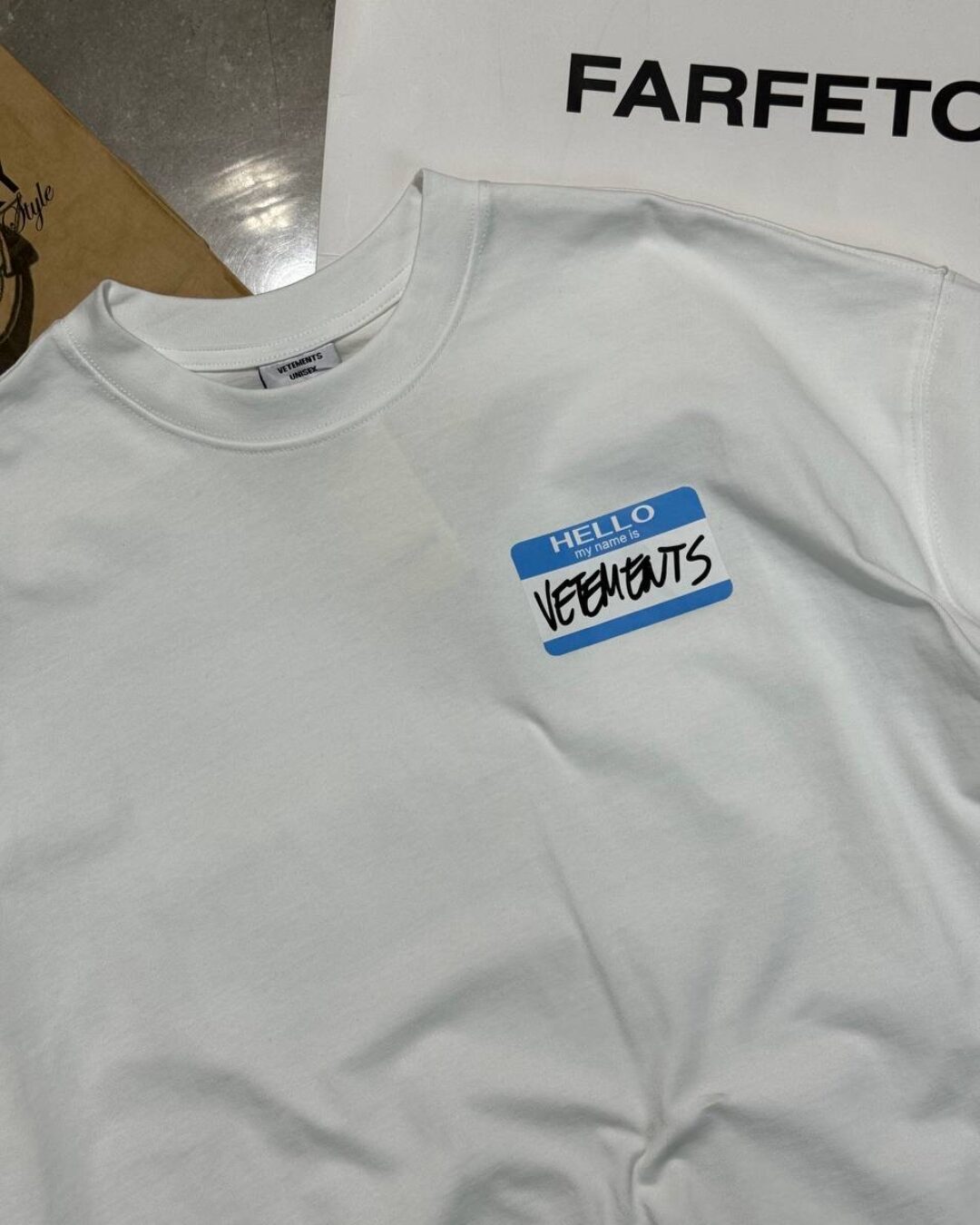 Футболка Vetements My Name Is — фото 3