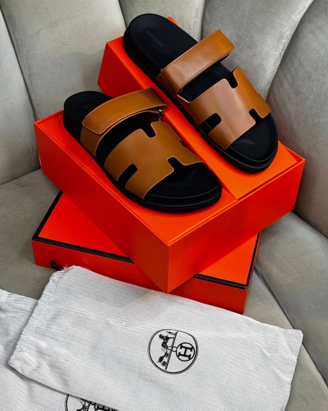 Тапки Hermes