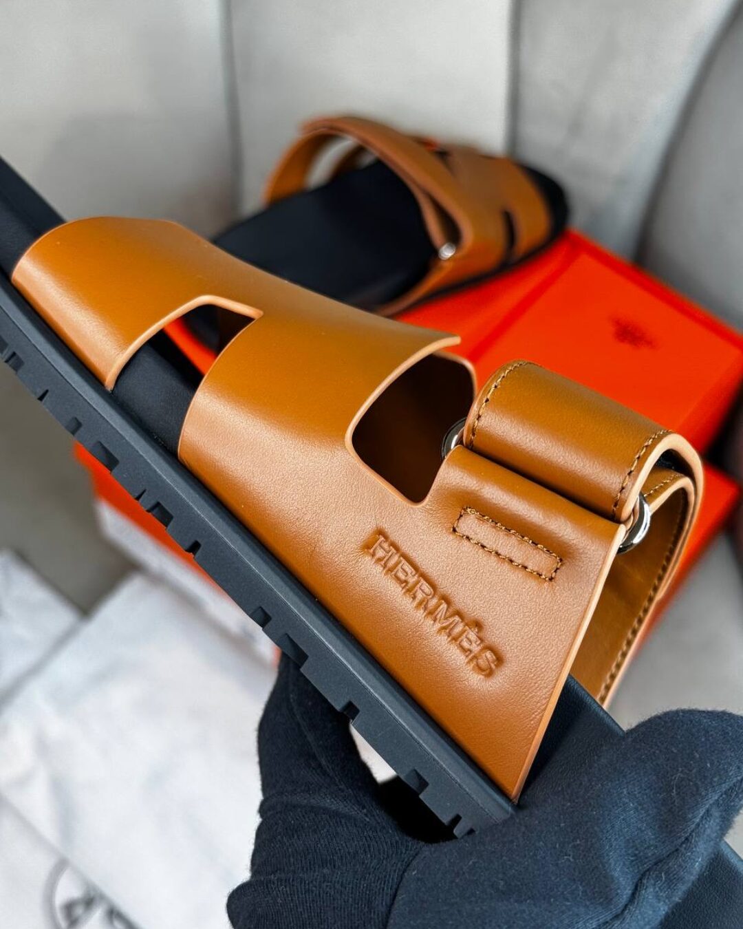 Тапки Hermes