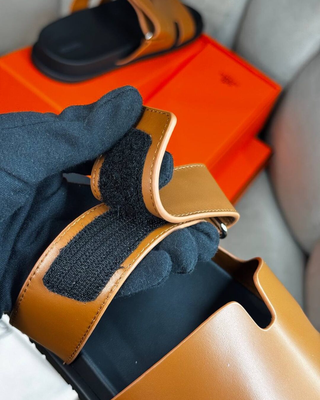 Тапки Hermes