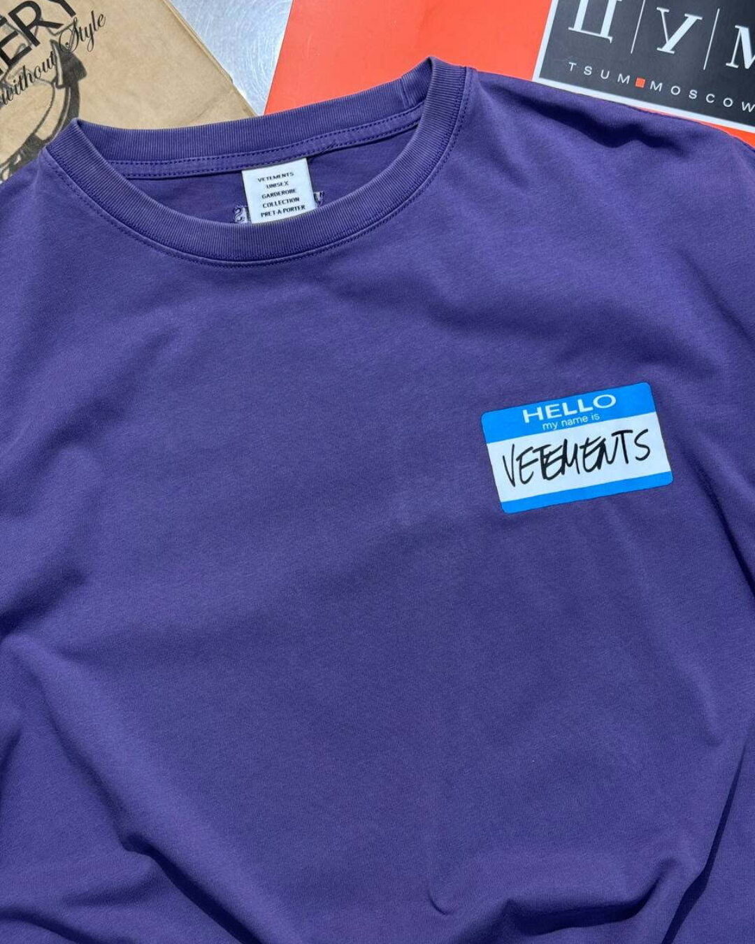 Футболка Vetements My Name Is — фото 4