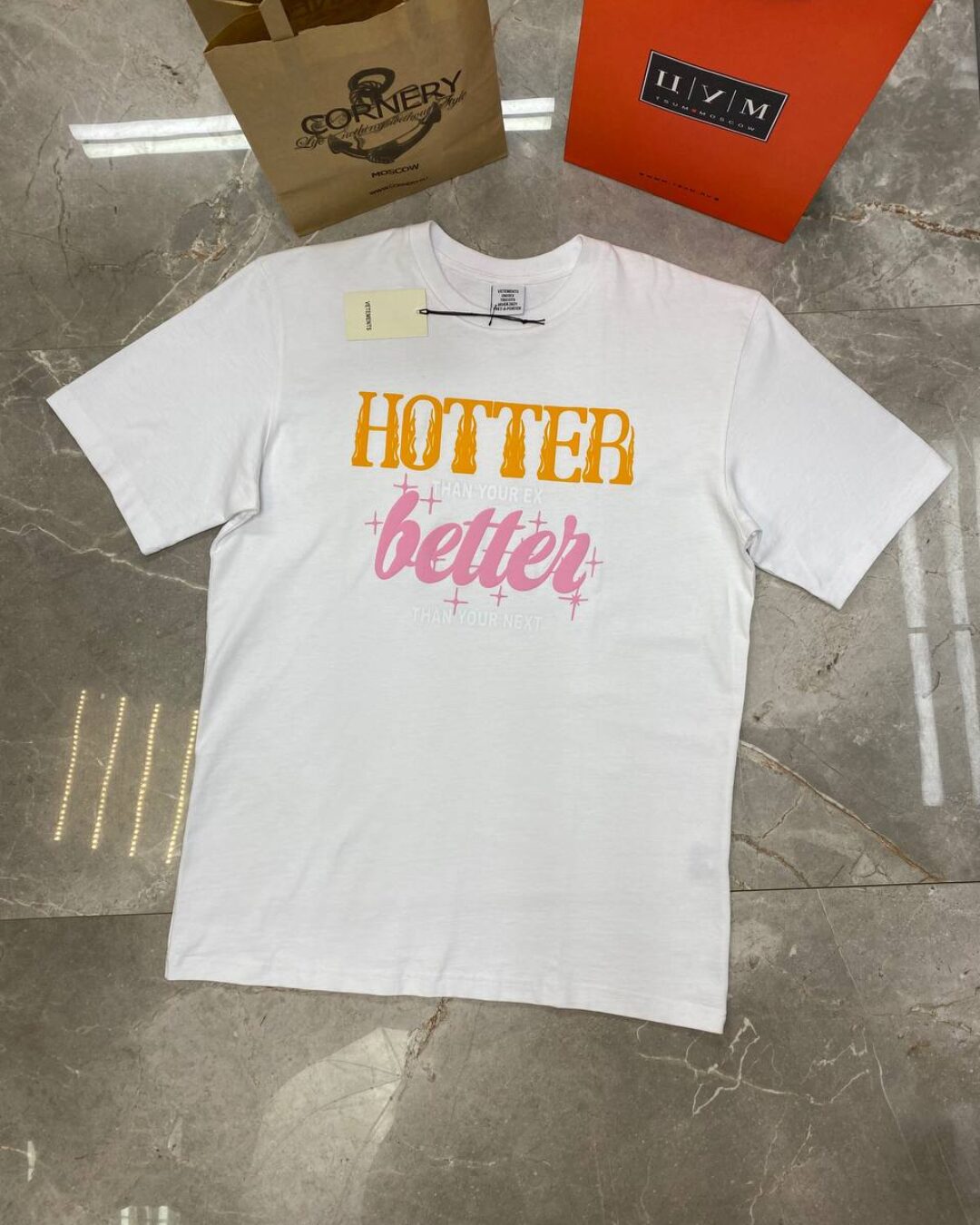 Футболка Vetements Hotter Than You'r Ex