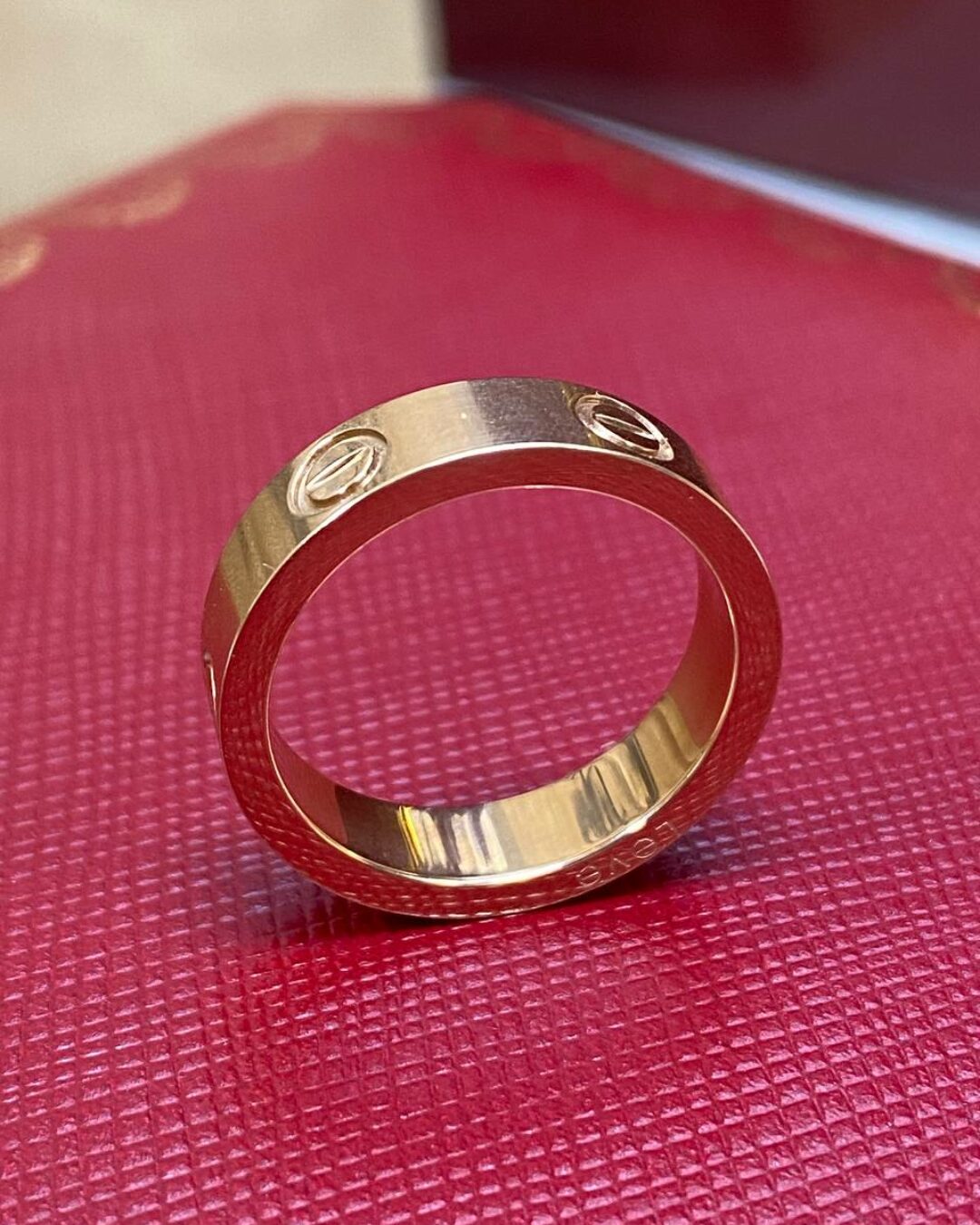 Кольцо Cartier (розовое золото)