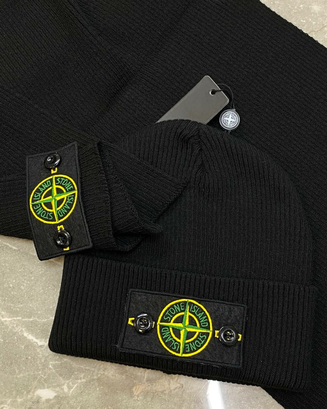 Комплект Шарф + Шапка Stone Island