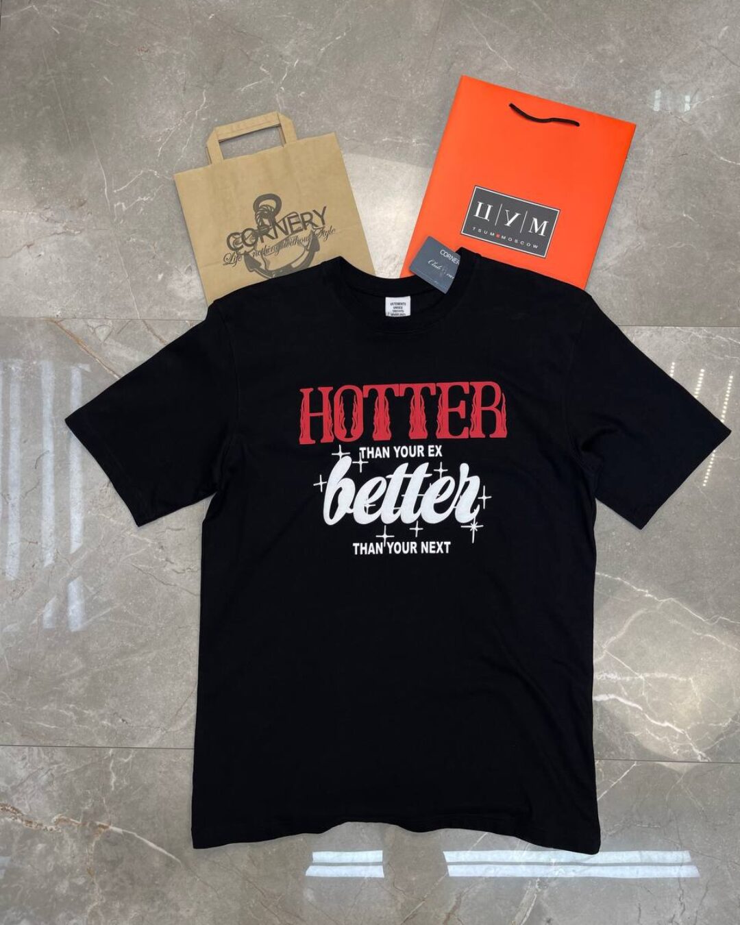 Футболка Vetements Hotter Then You'r Ex