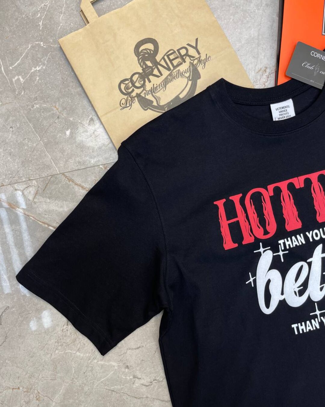 Футболка Vetements Hotter Then You'r Ex — фото 2