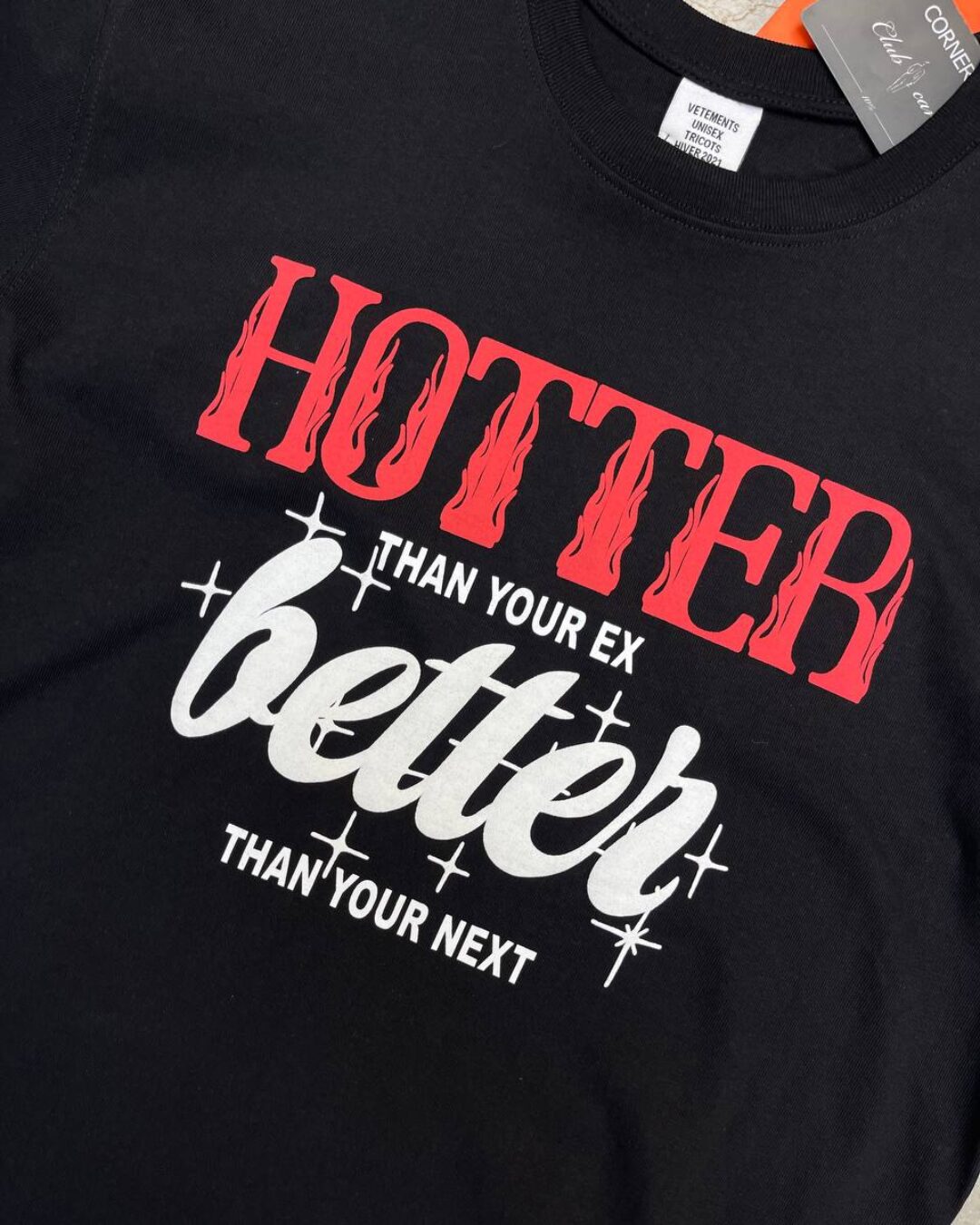 Футболка Vetements Hotter Then You'r Ex — фото 4